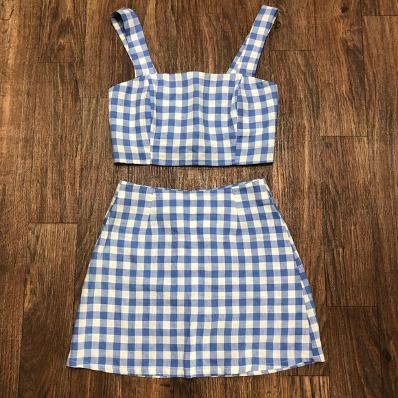 Reformation Braelynn Crop Top and Skirt Set - Picture 4 of 6